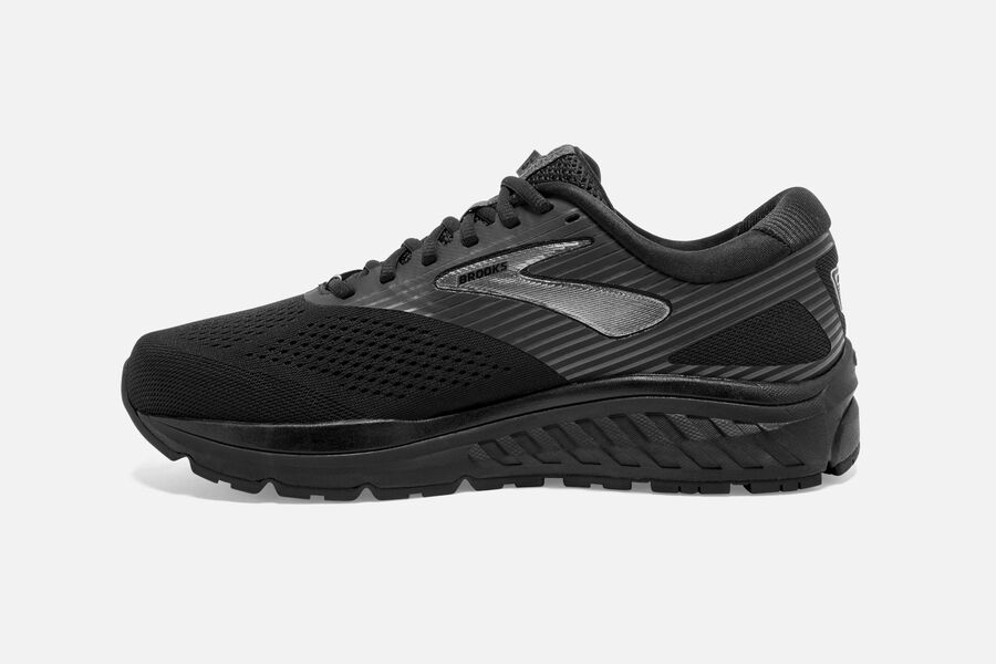 Brooks Running Shoes - Addiction 14 Road Mens - Black/Grey - XHY-743065